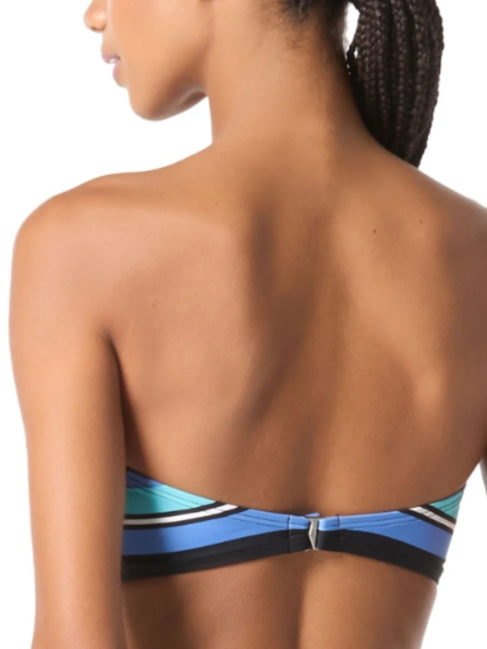 Michael Michael Kors Women's Bandeau Ring Bikini Top Swimsuit Size M 11970